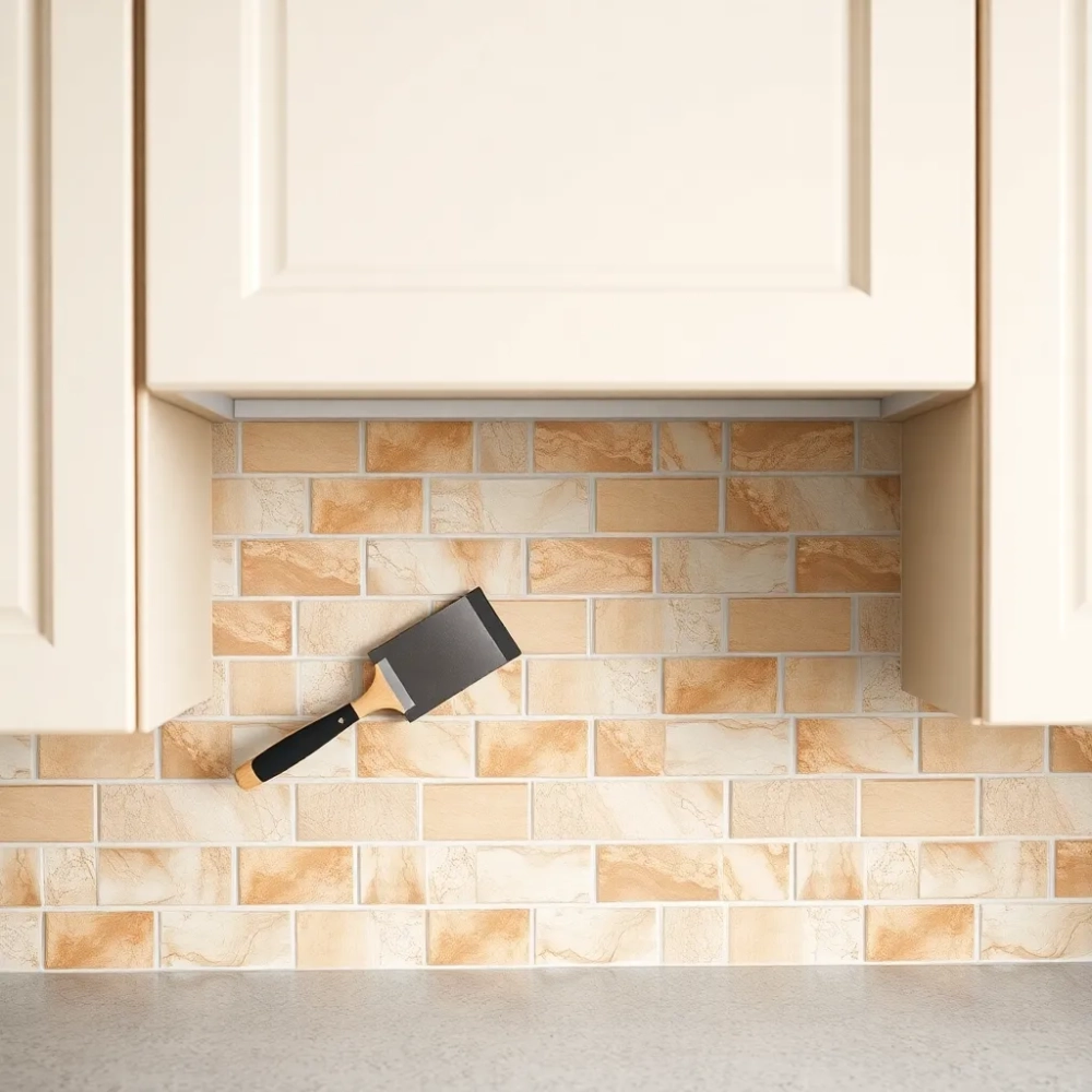 Jak położyć płytki w kuchni między szafkami