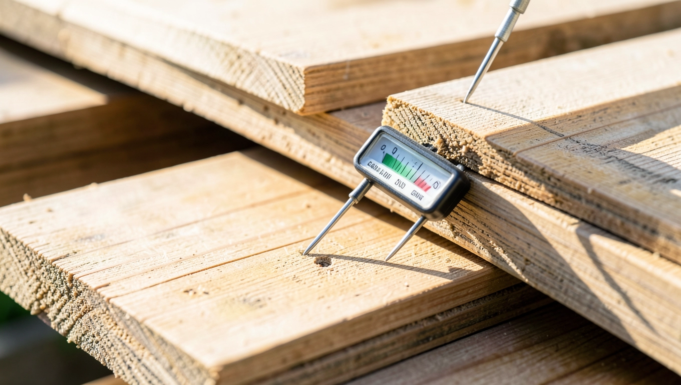 Jak sprawdzić wilgotność desek na dach