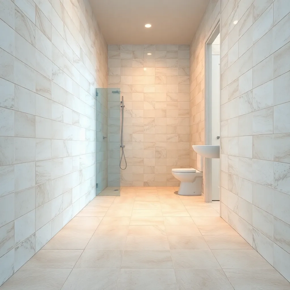 Jak ułożyć płytki w małej łazience na podłodze