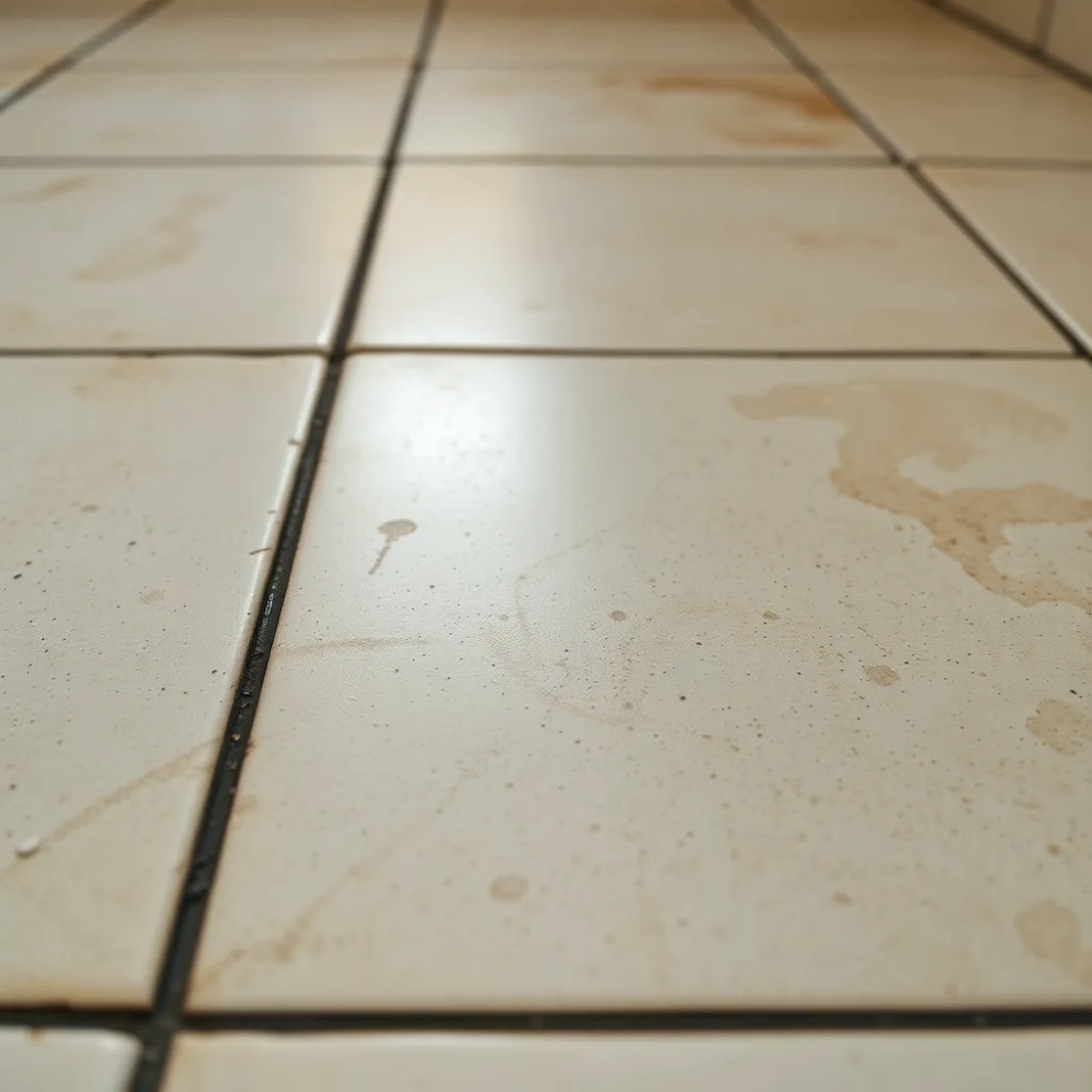 Jak usunąć przebarwienia na płytkach