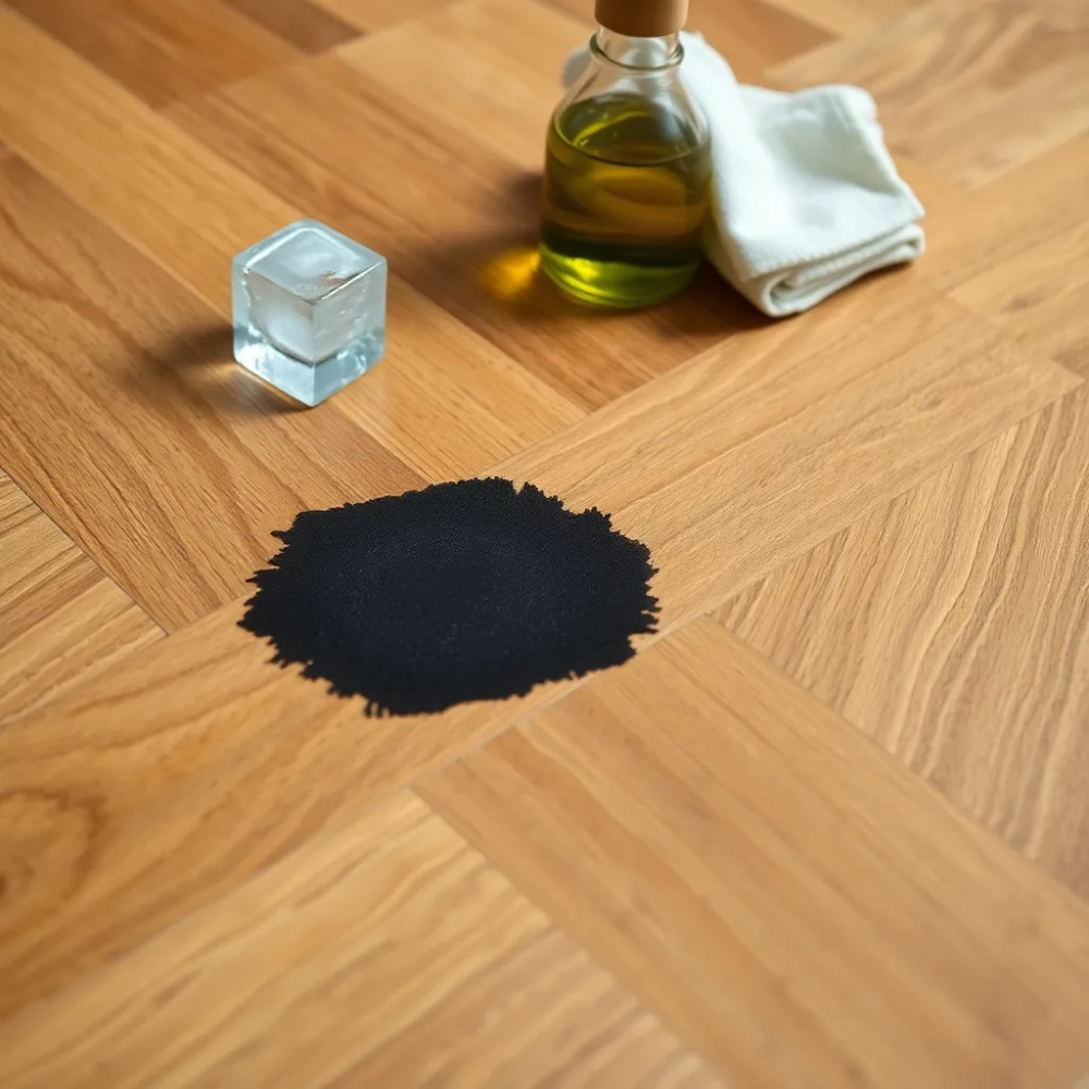 Jak usunąć ślady gumy z parkietu