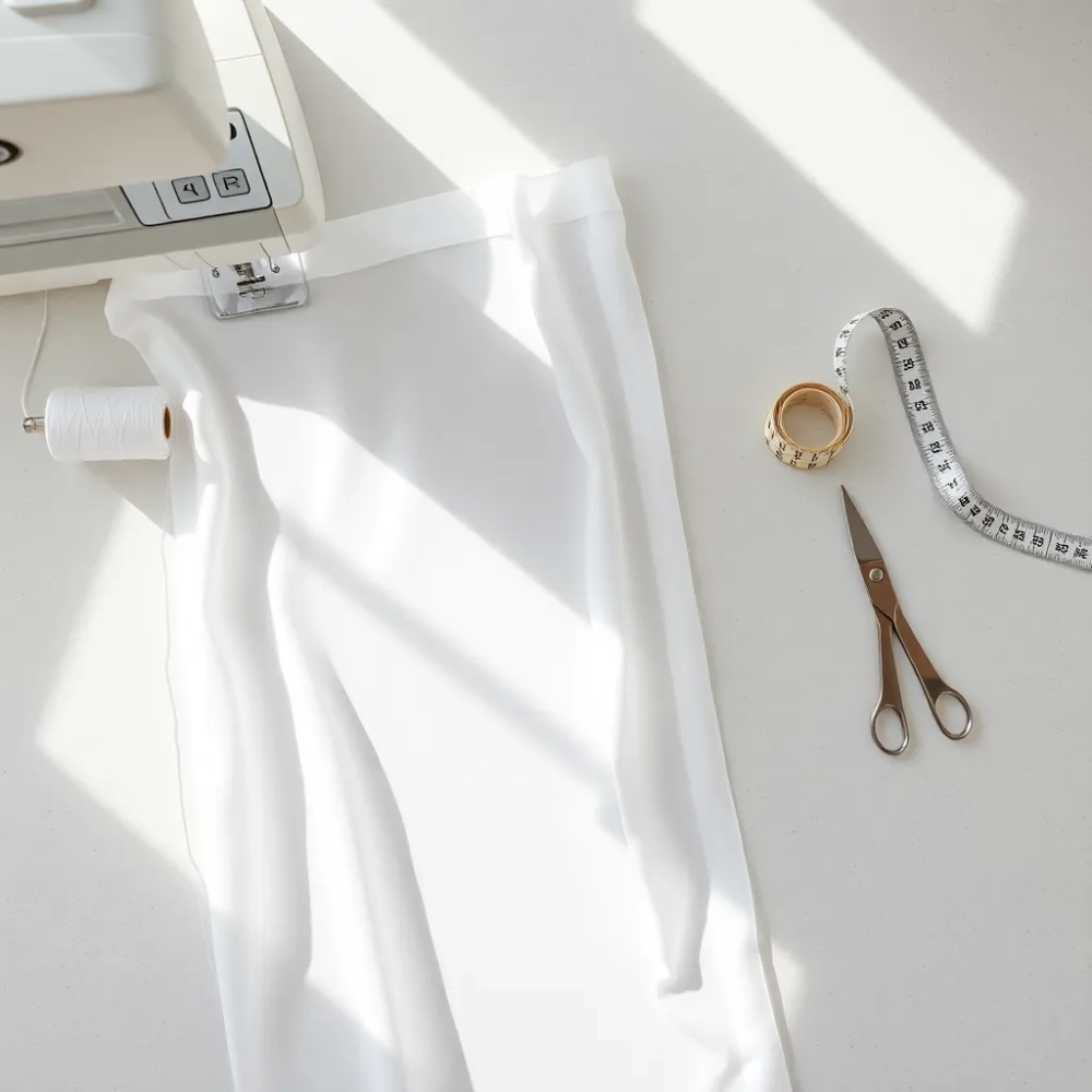 Jak uszyć panel z firanki