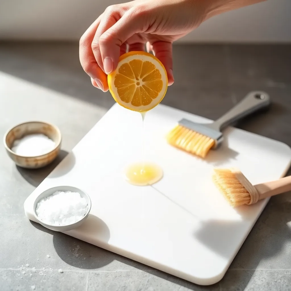 Jak wyczyścić plastikową deskę do krojenia