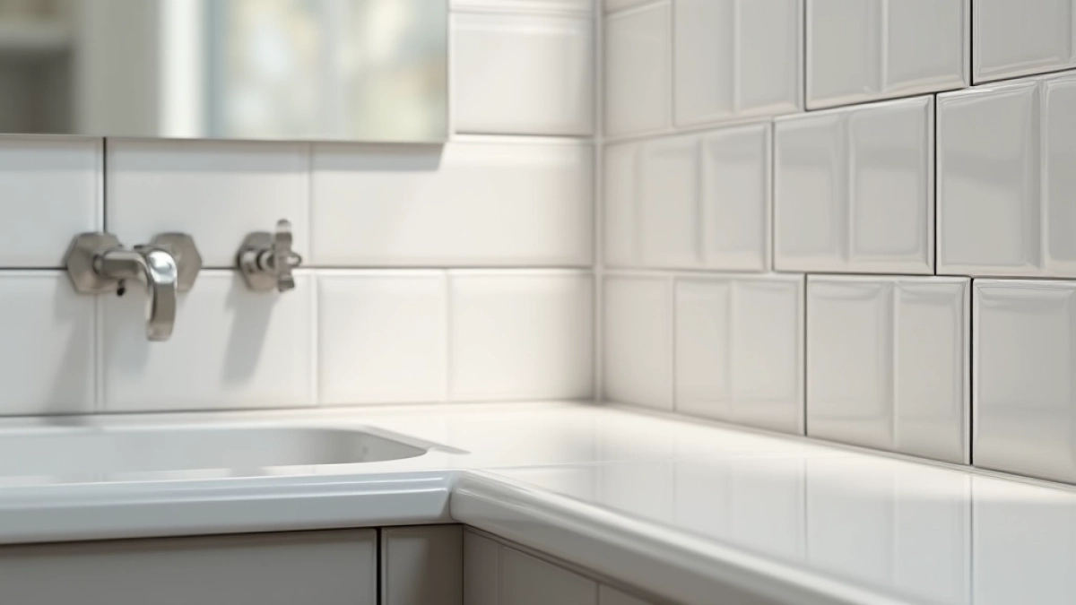 jak wykończyć płytki przy ścianie