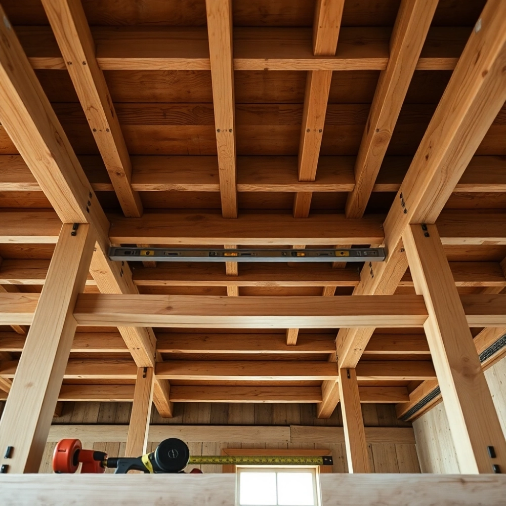 Jak wyrównać podłogę na stropie drewnianym