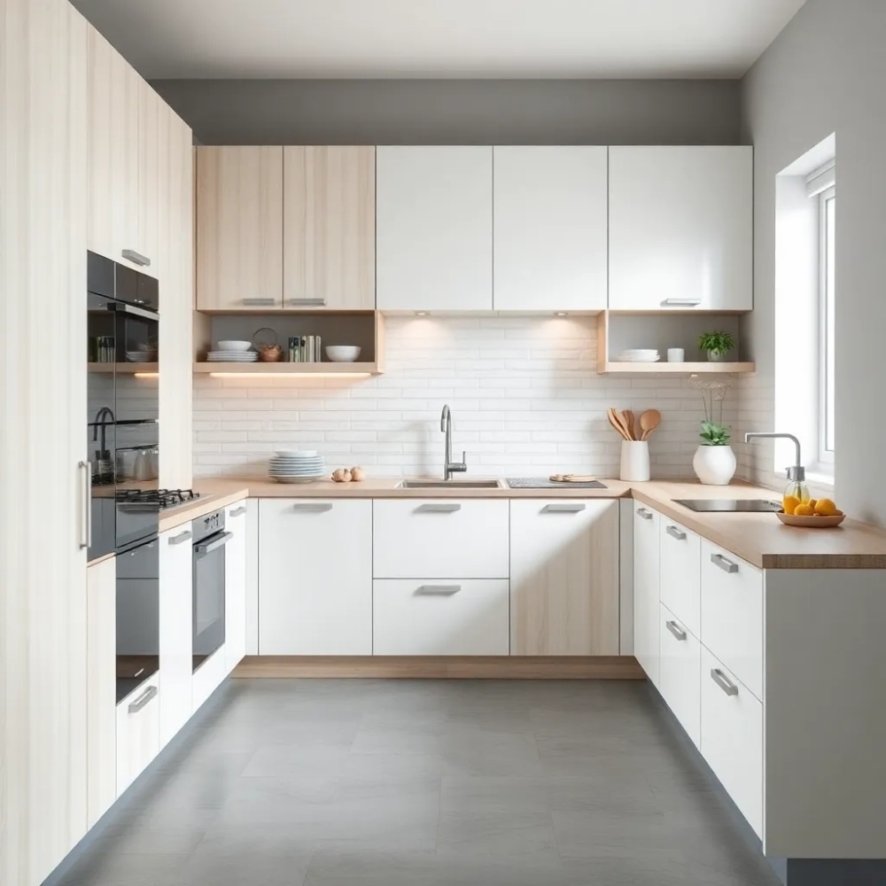 Jaka kuchnia do szarej podłogi