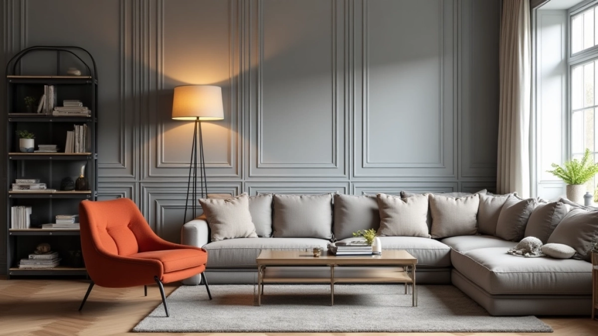 jaki kolor mebli do szarych paneli