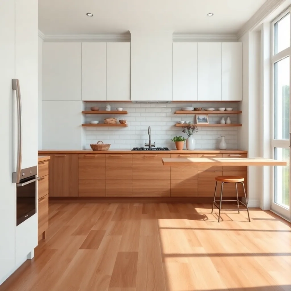 Jakie płytki na podłogę do białej kuchni