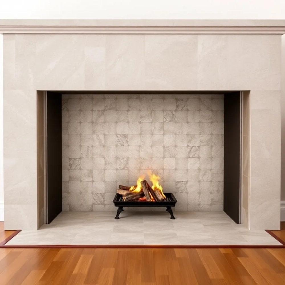 Jakie płytki wokół kominka