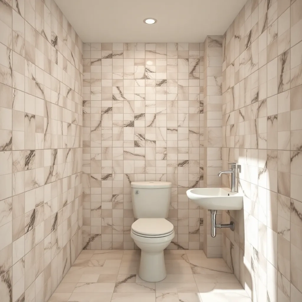 Jakiej wielkości płytki do małej łazienki