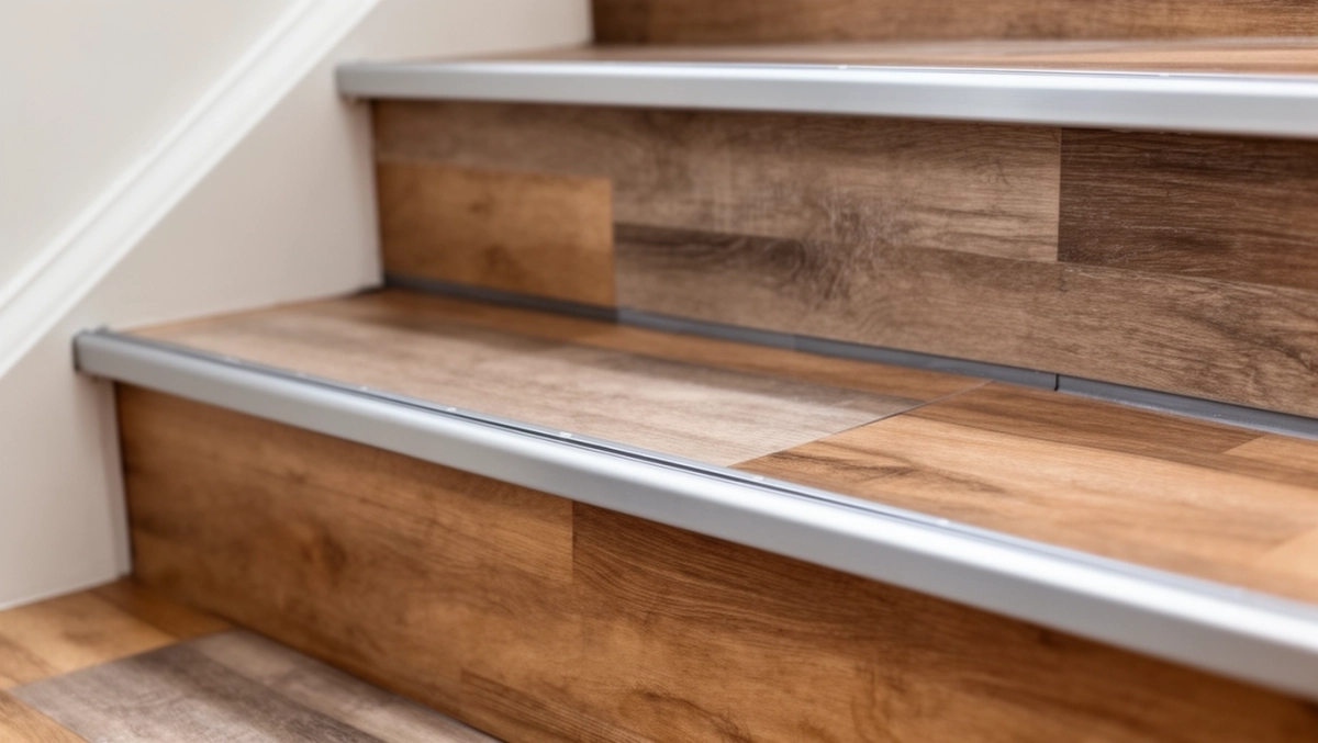 Kątownik schodowy do paneli winylowych klejonych