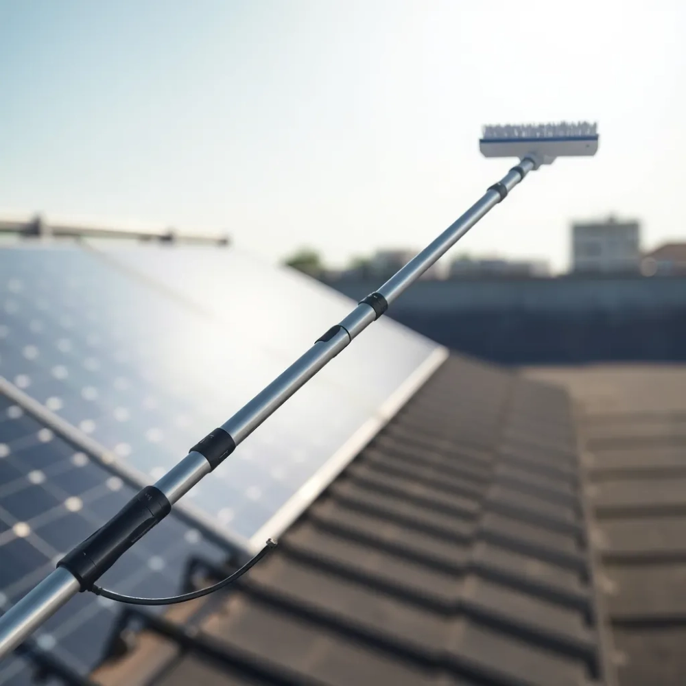 Kij teleskopowy do mycia paneli fotowoltaicznych
