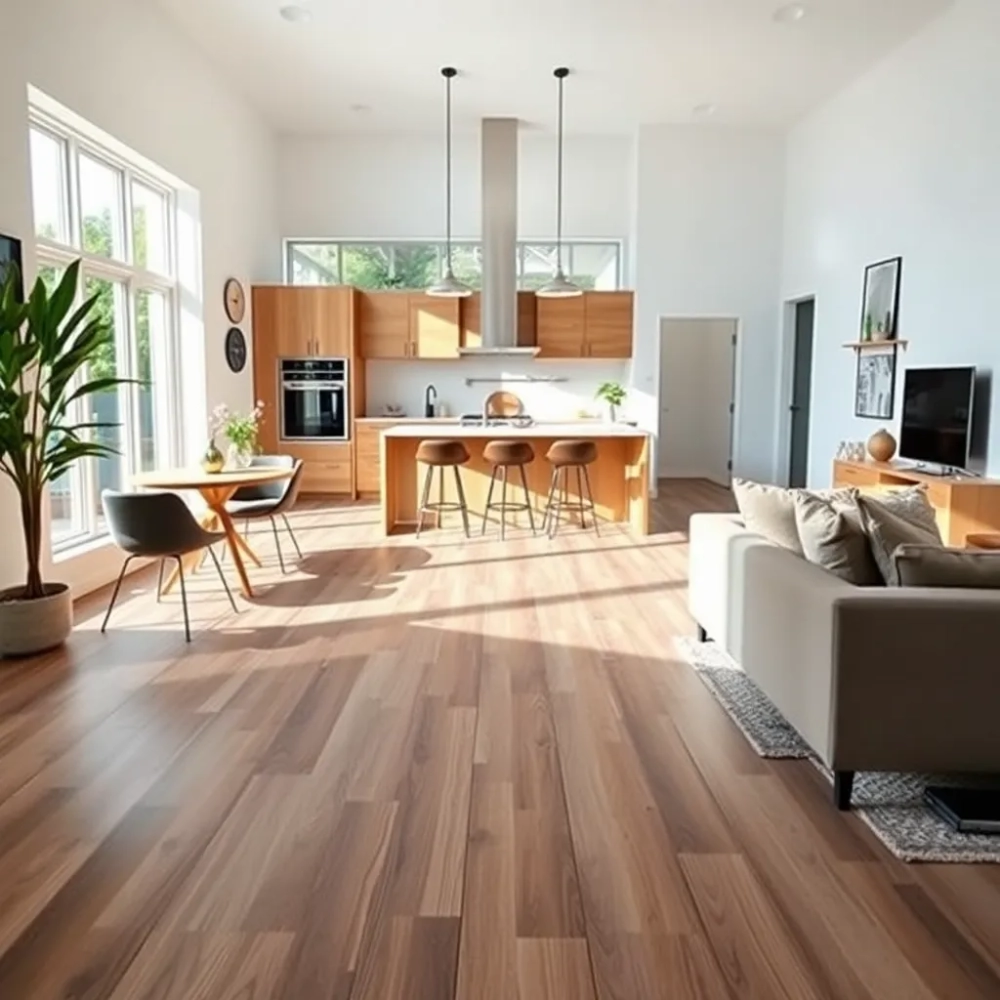 Kuchnia z salonem jaką podłoga