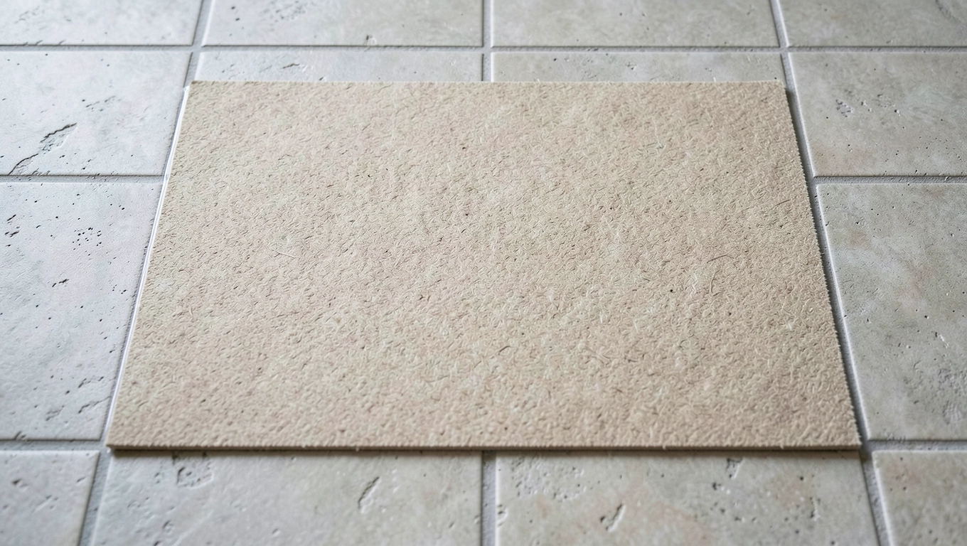 Linoleum bez klejenia na płytkach