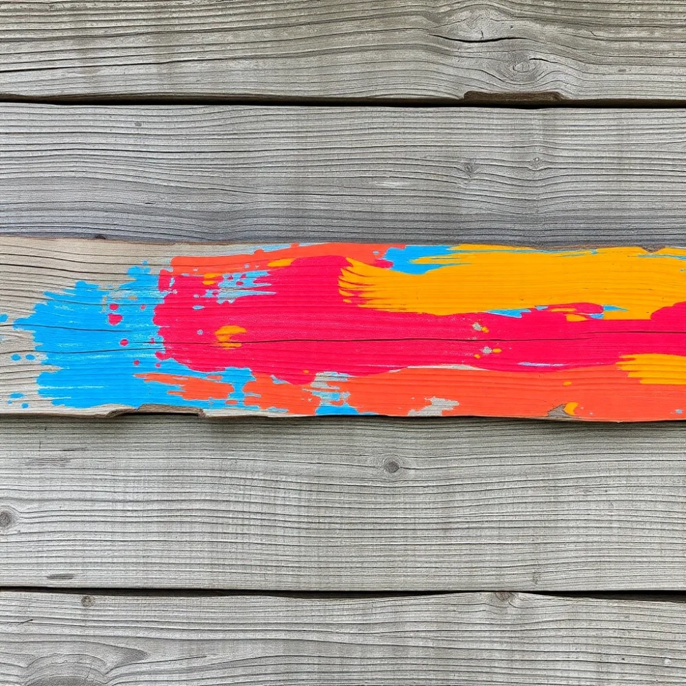 Malowanie na starych deskach