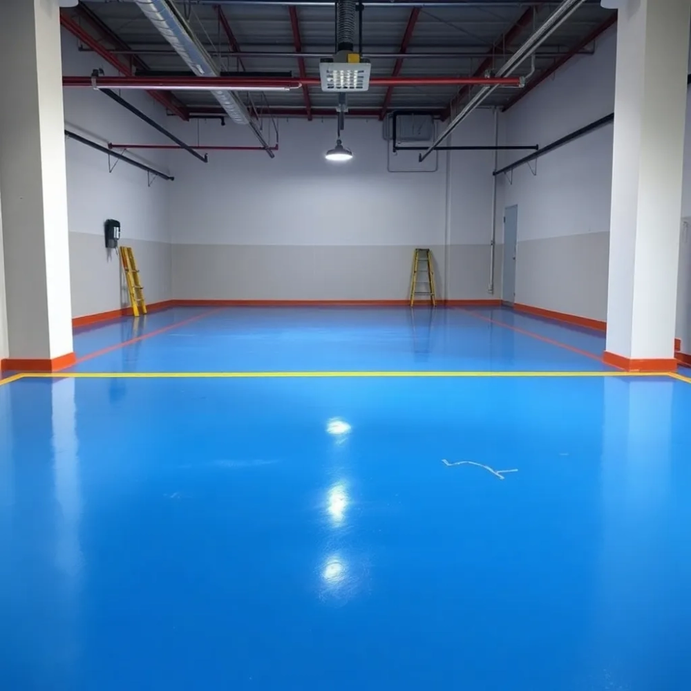 Malowanie posadzki w garażu