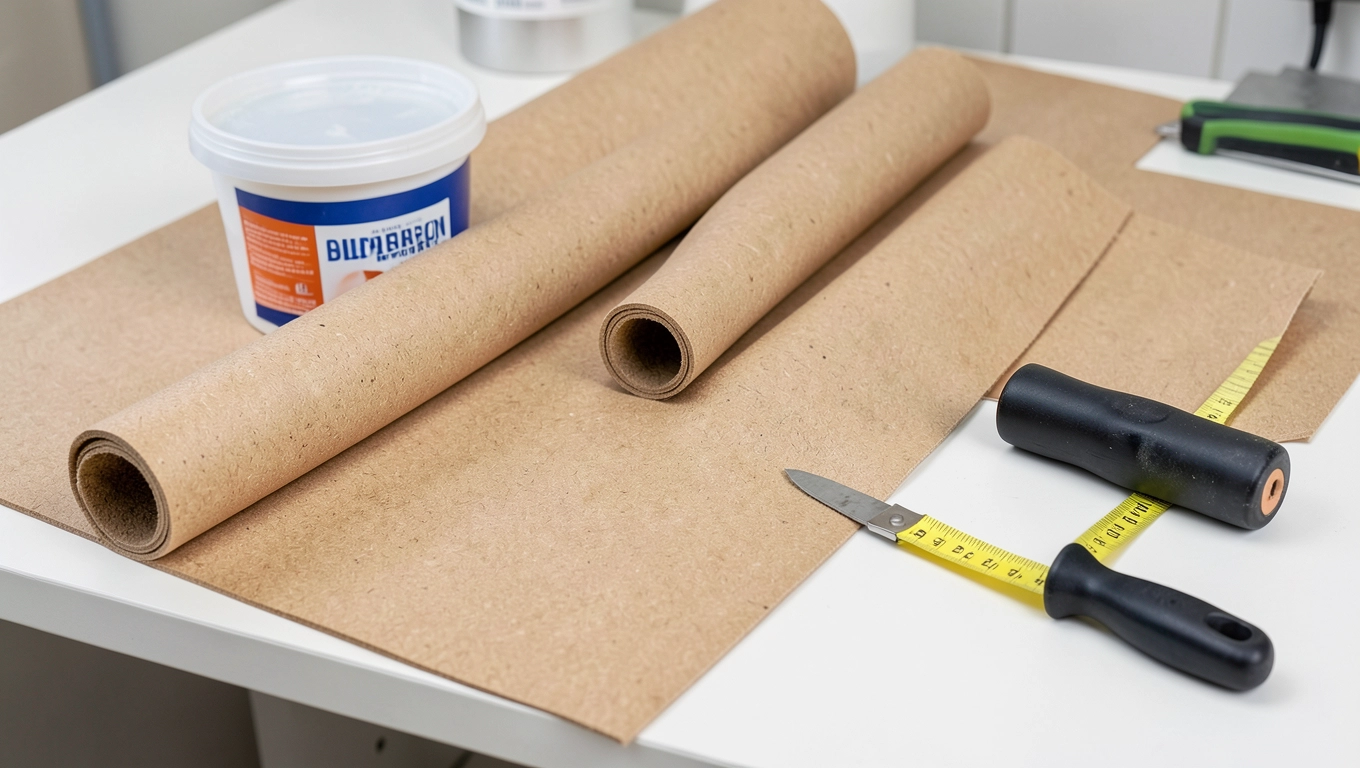 Materiały i narzędzia do układania linoleum