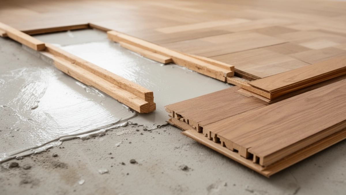 montaż deski podłogowej pióro wpust