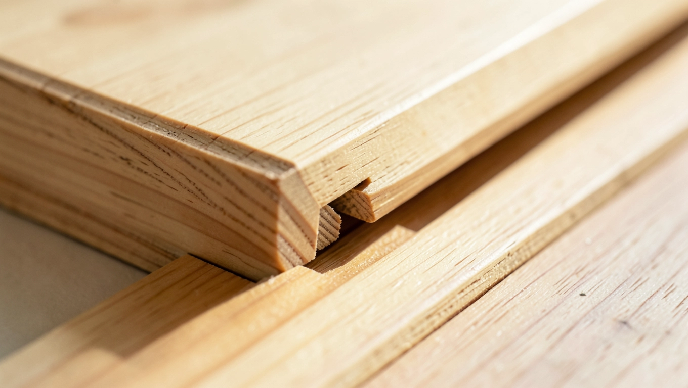 Montaż deski podłogowej sosnowej na klik