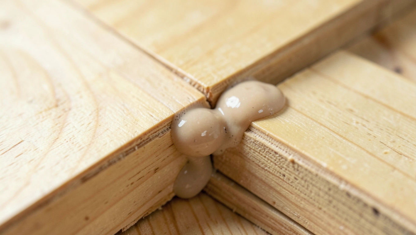 Montaż deski sosnowej na klej poliuretanowy