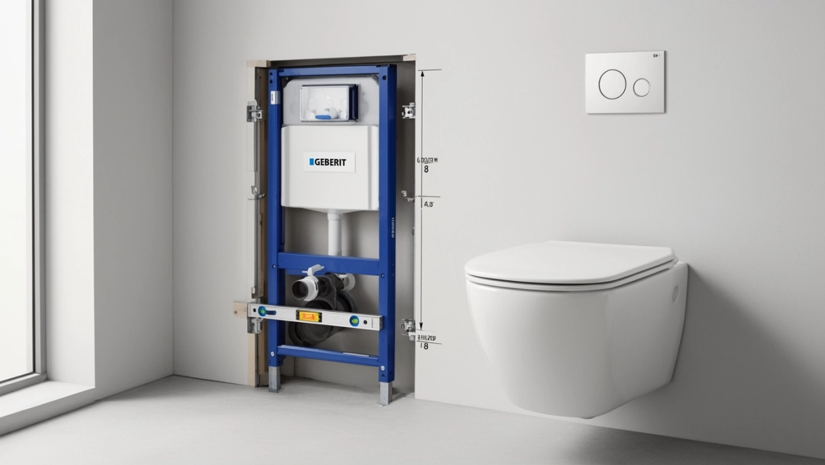 montaż geberitu wysokość