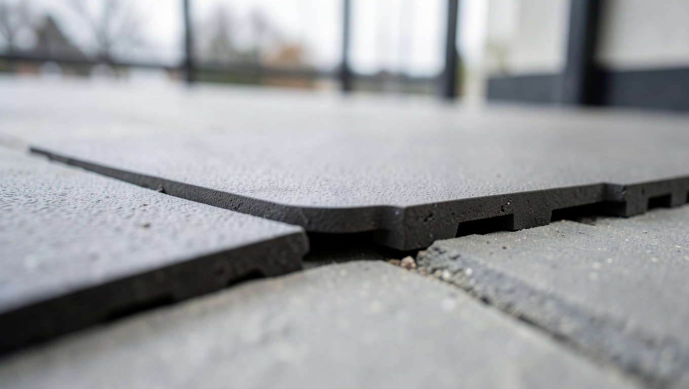 Montaż gumowych płytek na balkon