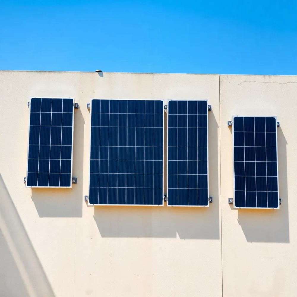 Montaż paneli na ścianie pionowej