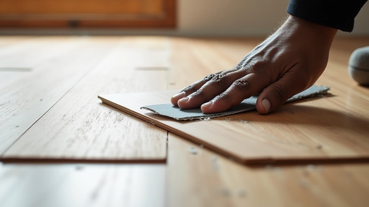 montaż paneli winylowych na klej