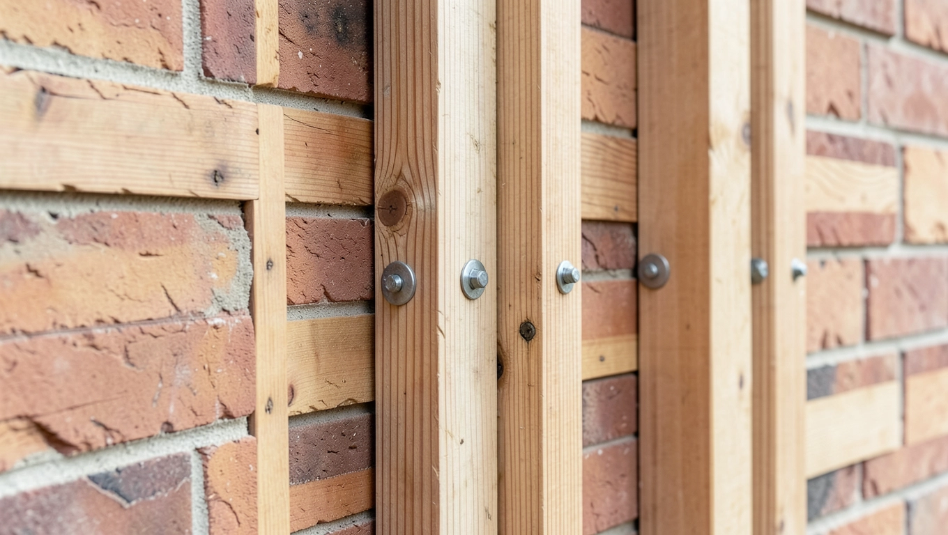 Montaż rusztu pionowego pod deskę