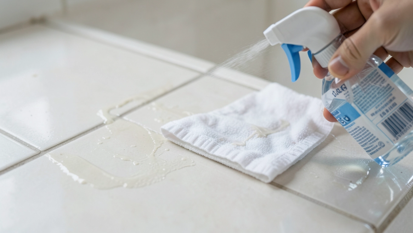 Montaż tapety samoprzylepnej na płytkach w kuchni