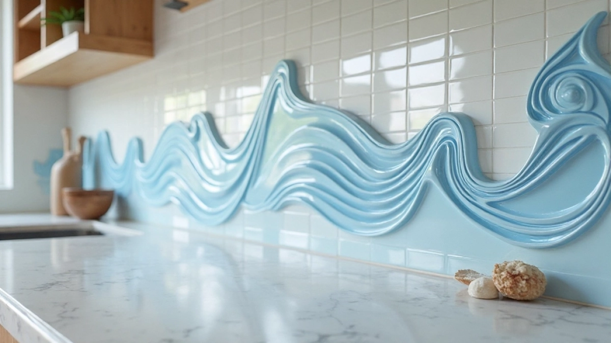 nad blatem płytki do kuchni na ścianę 3d