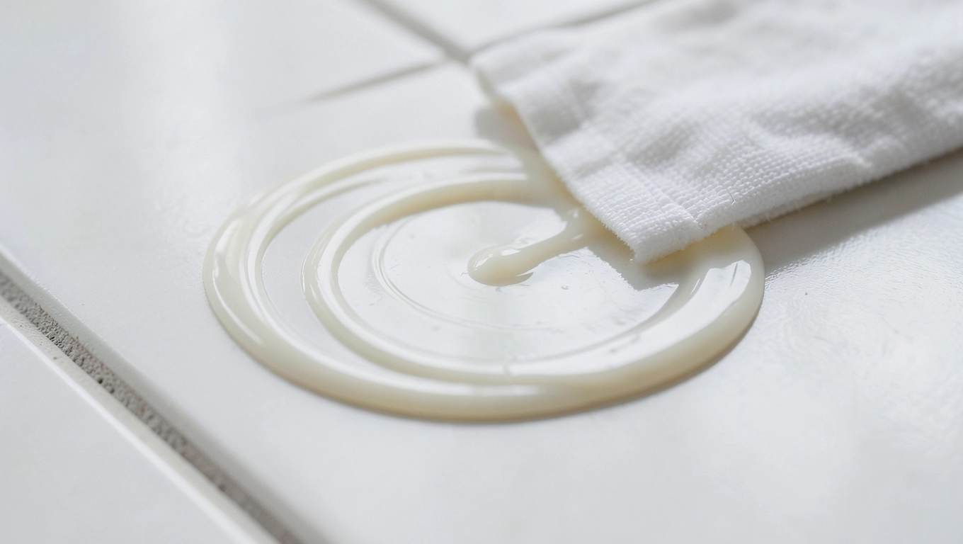 Nakładanie wosku na gres przed fugą