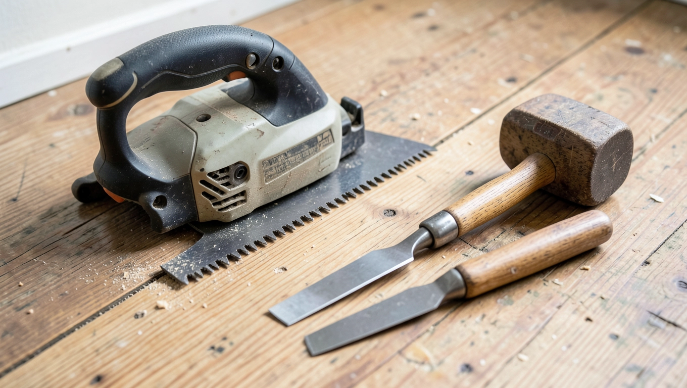 Narzędzia do wymiany deski podłogowej