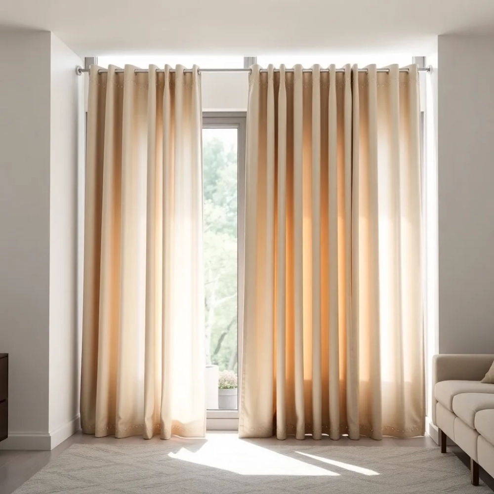 Nowoczesne firany panele z kryształkami