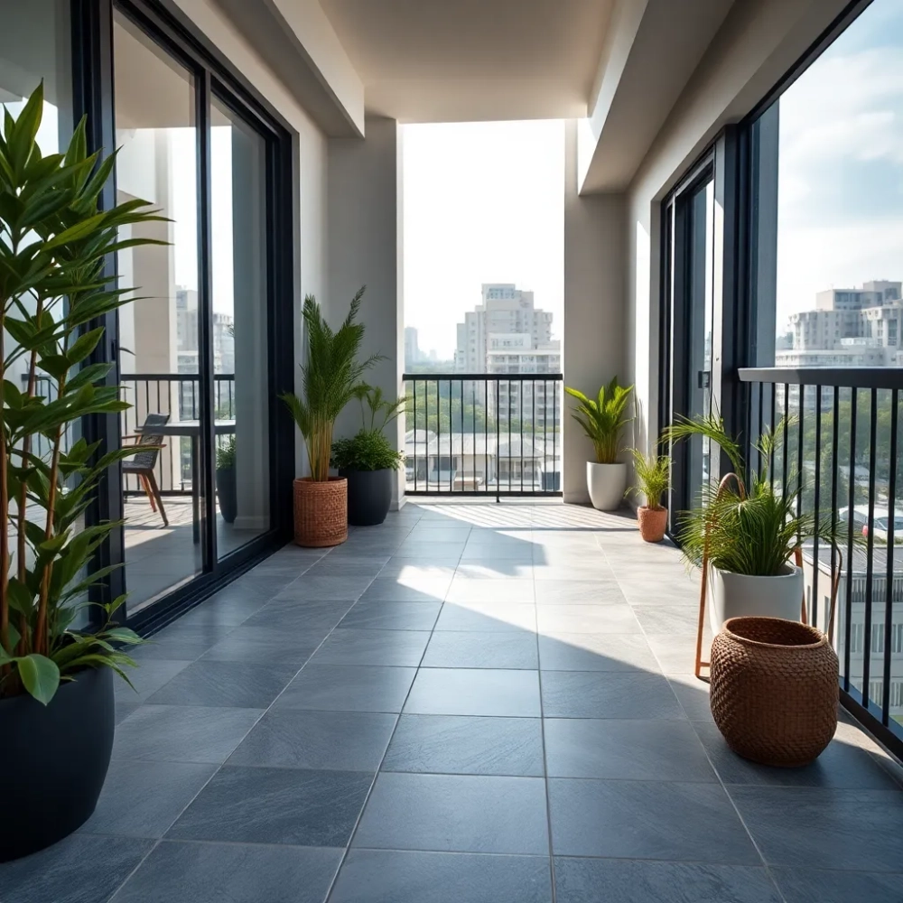 Nowoczesne płytki na balkon