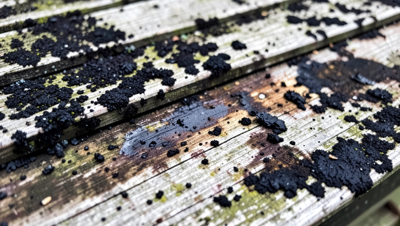 Objawy grzyba na deskach dachowych