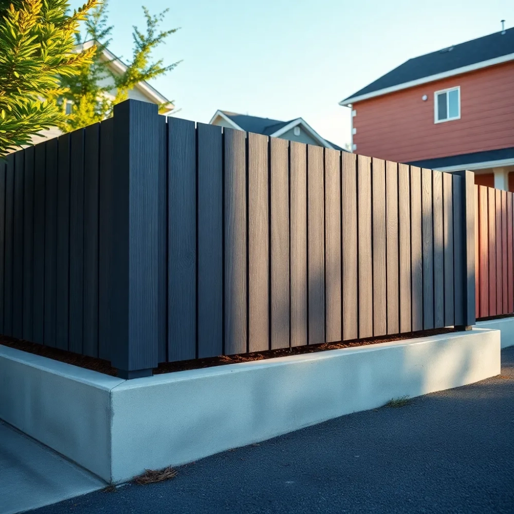 Ogrodzenie panelowe 3D z podmurówką