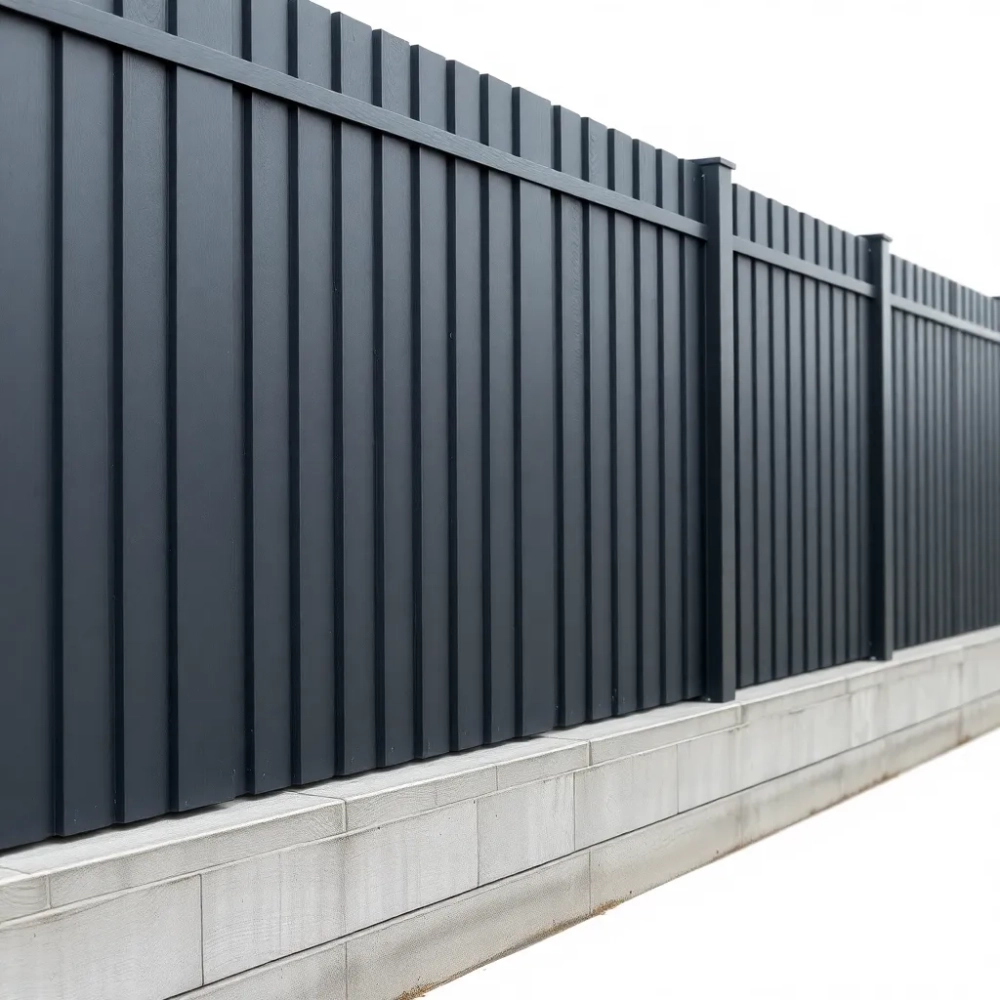 Ogrodzenie panelowe z podmurówką