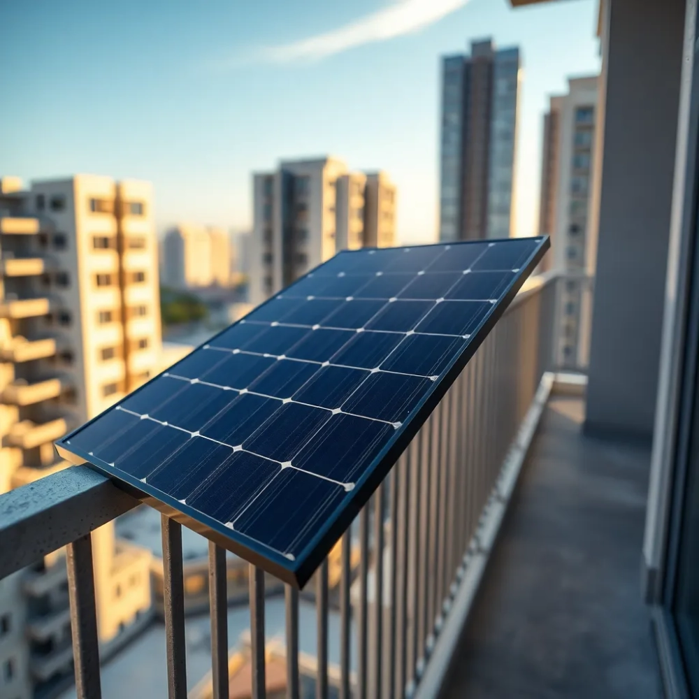 Panele fotowoltaiczne na balkon w bloku