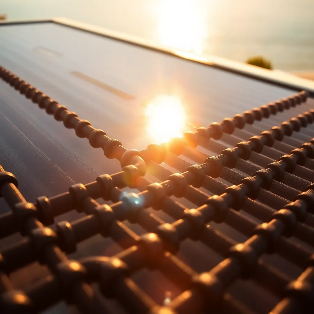 panele słoneczne do grzania wody w basenie