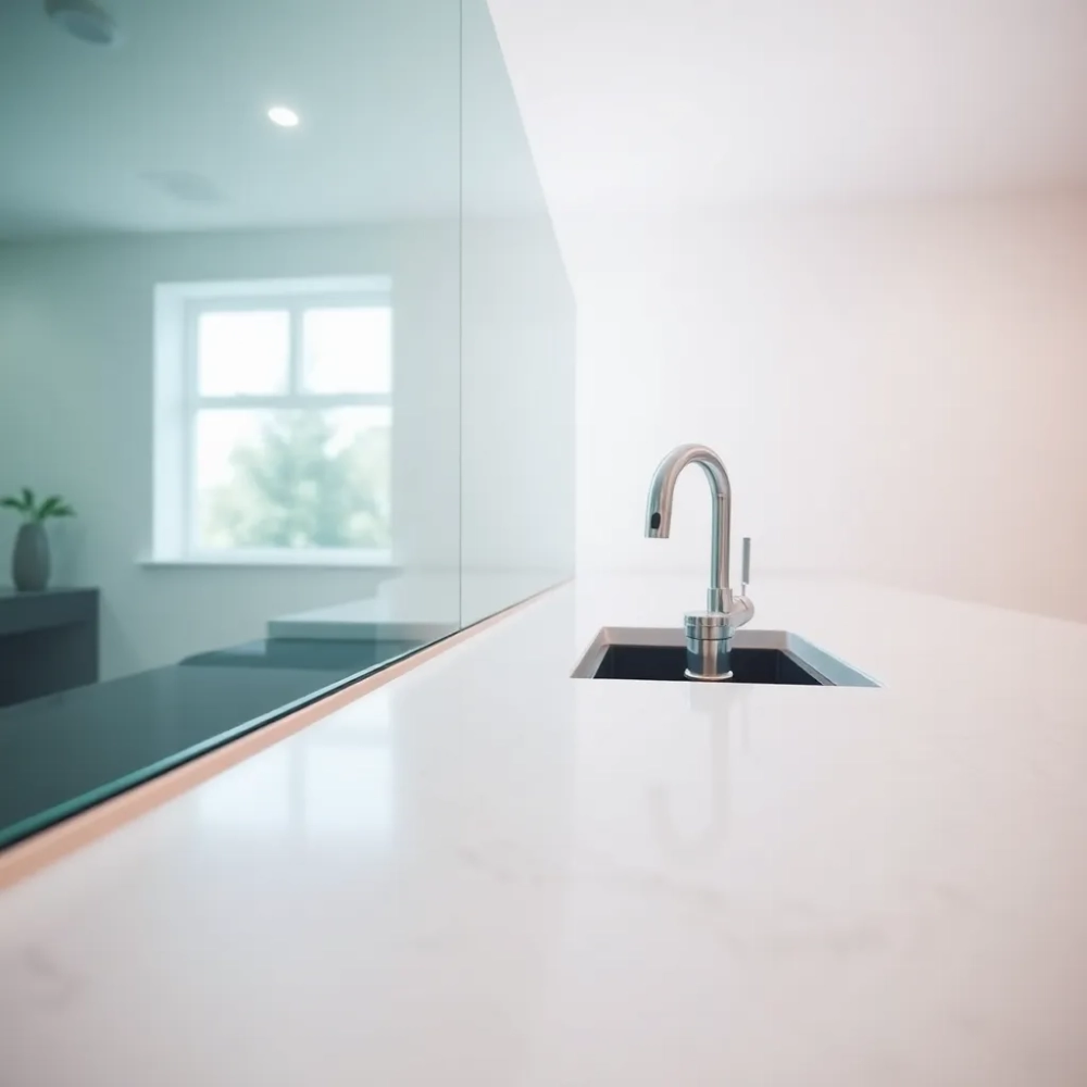 Panele szklane do kuchni z montażem