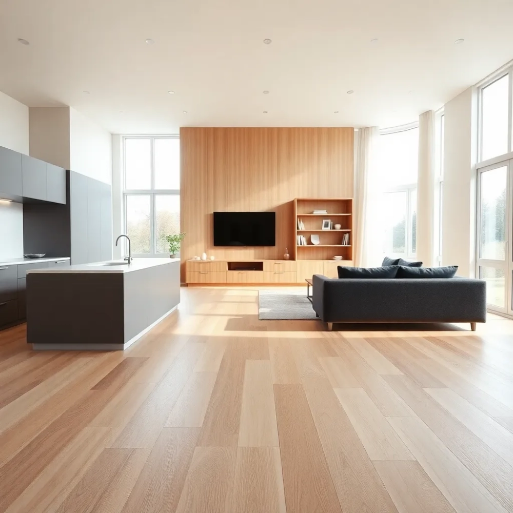 Panele w kuchni i salonie