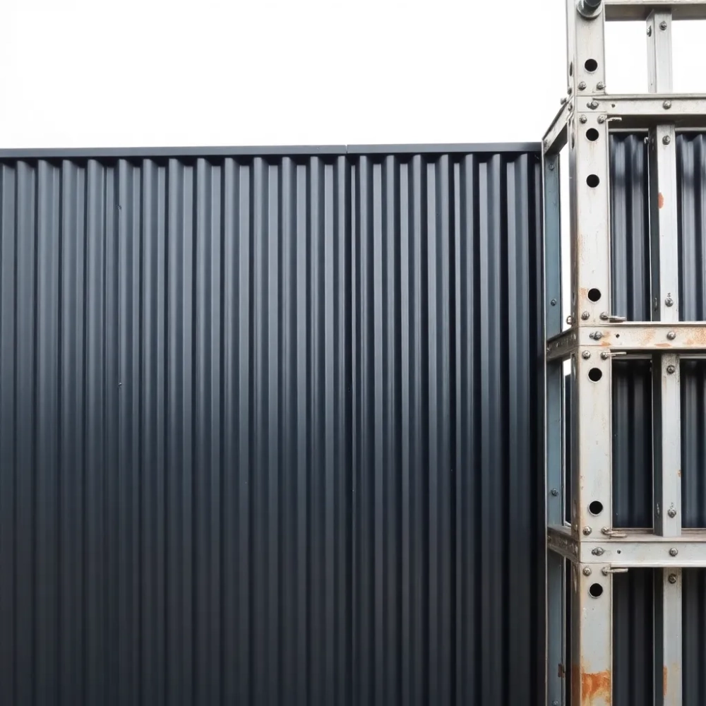 Panele z blachy na ogrodzenie