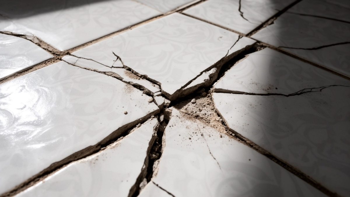 Pękające płytki na podłodze