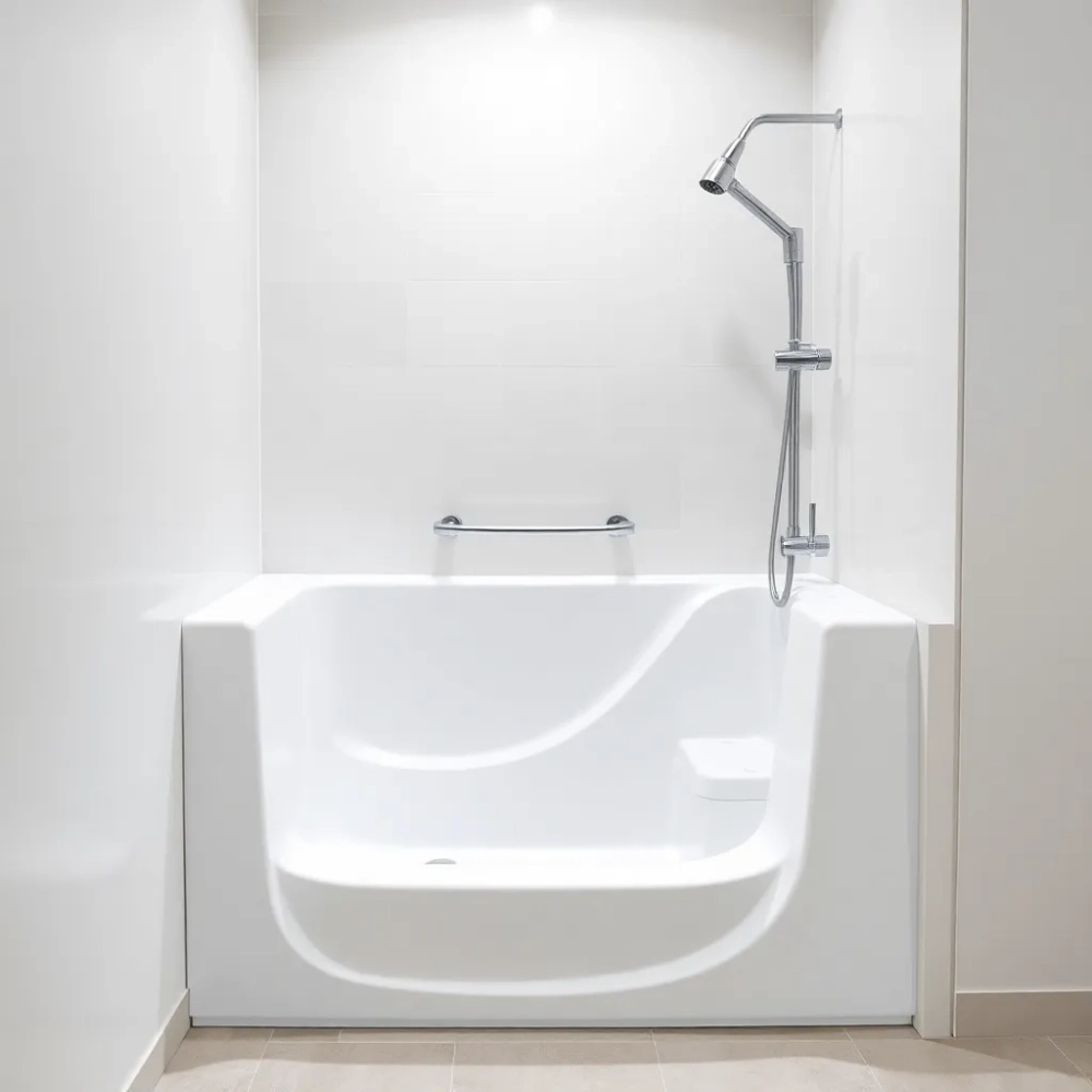 Płytka wanna dla osób starszych