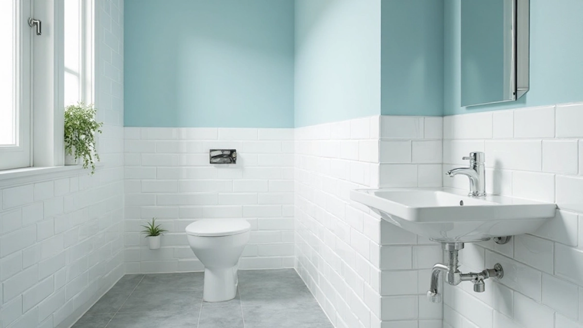 Płytki do połowy ściany