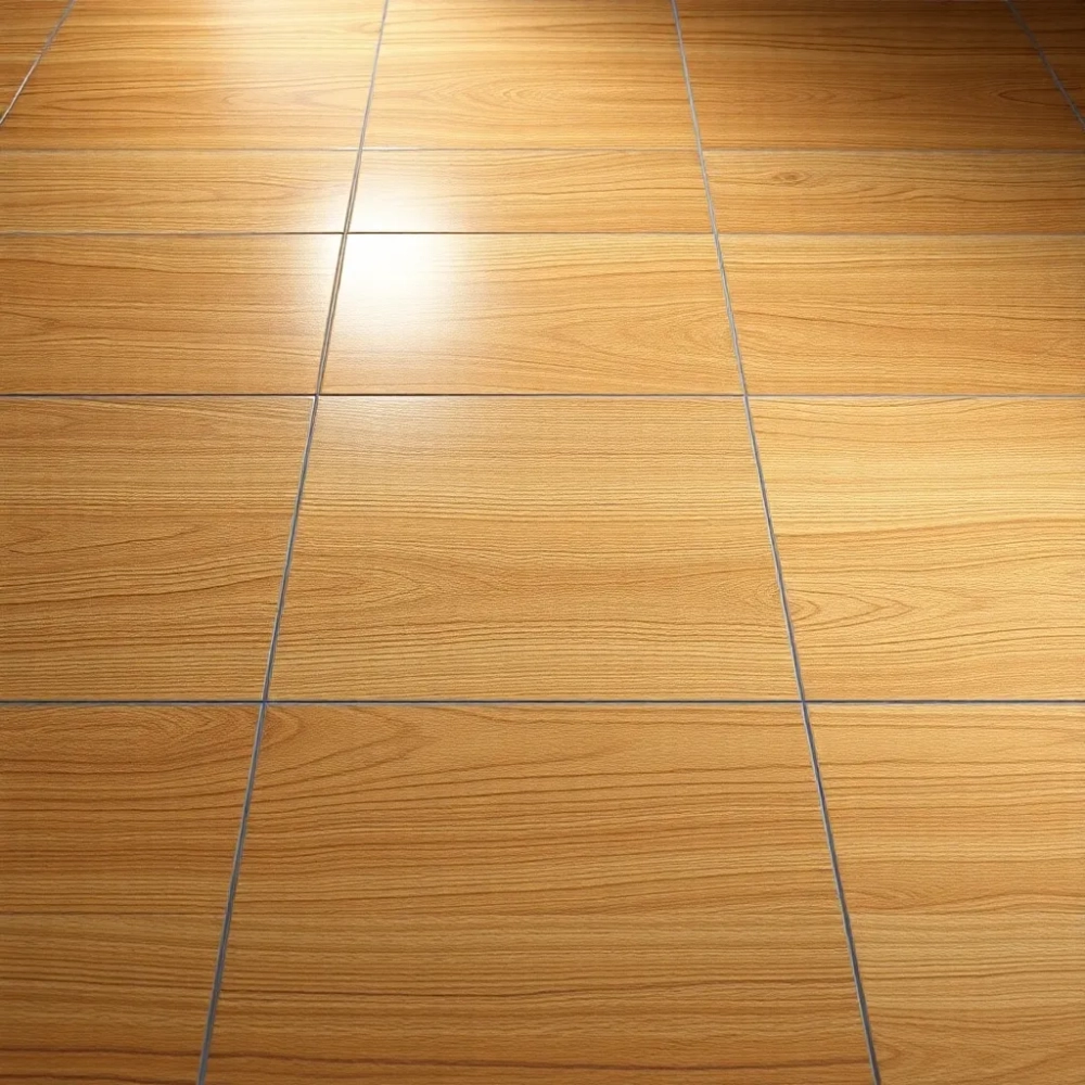 Płytki drewnopodobne z połyskiem