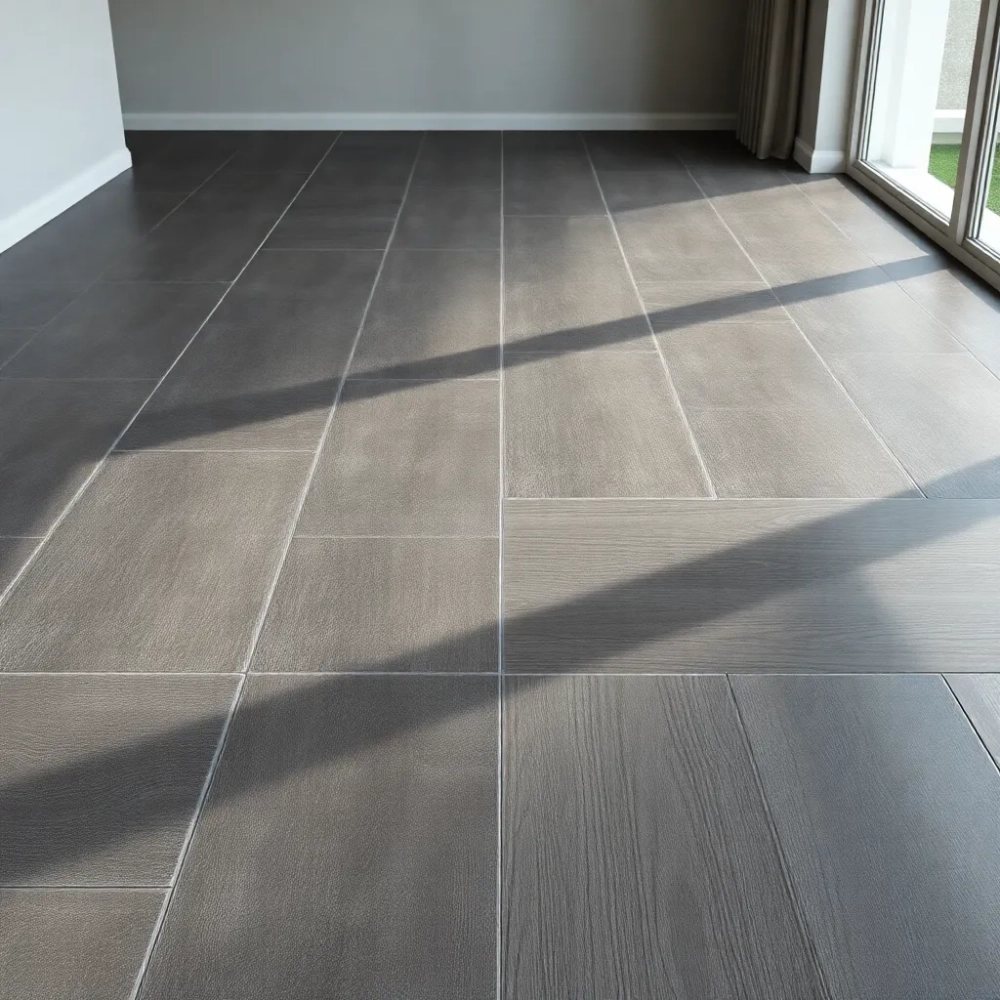 Płytki i panele w tym samym kolorze