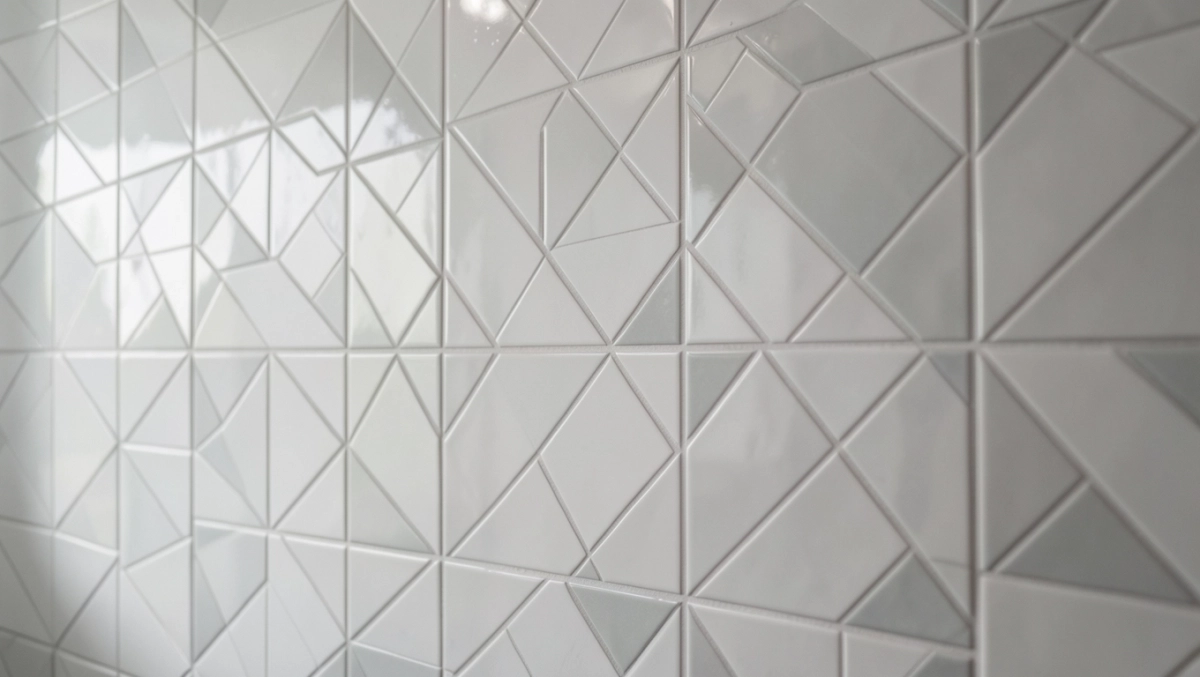 płytki łazienkowe wzory geometryczne