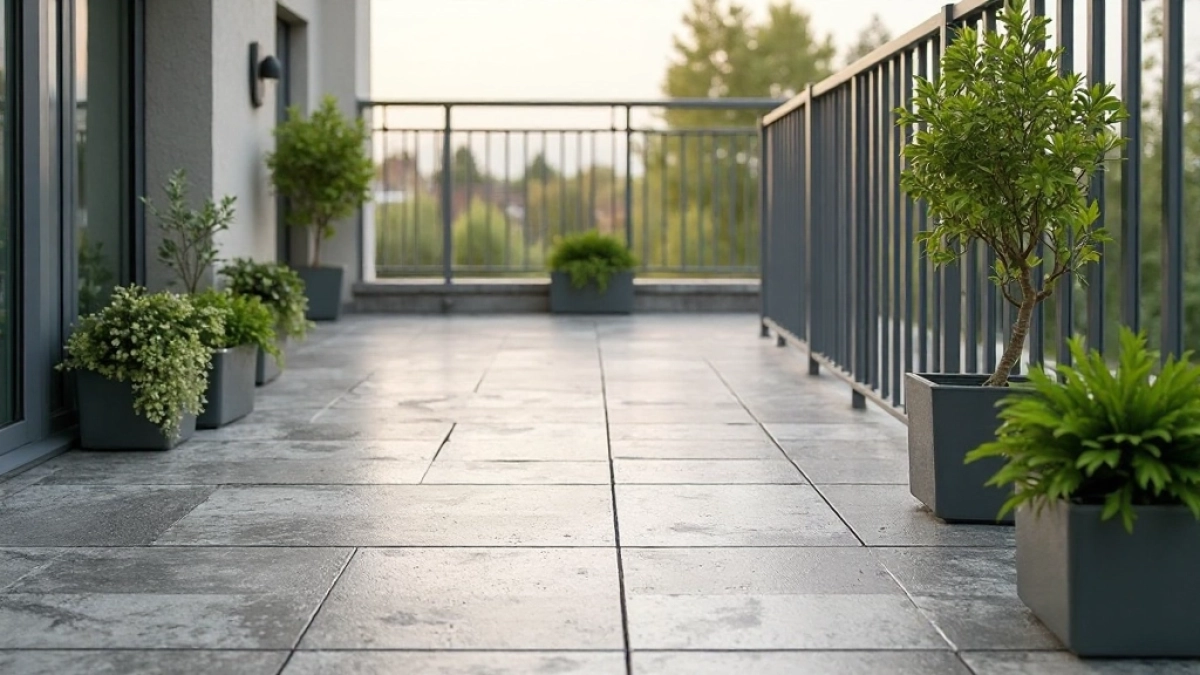 płytki na balkonie wykończenie